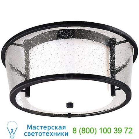 Bennington outdoor led flush mount ceiling light cl1350fbz troy lighting, уличный потолочный