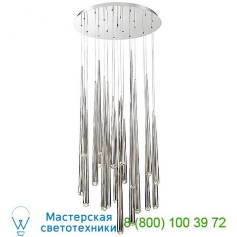 Cascade round multi-light pendant light modern forms pd-41703r-pn, светильник