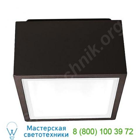 Bloc flush mount ceiling light modern forms fm-w9200-bk, уличный потолочный светильник