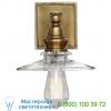 Chd 2473ab-cg covington wall sconce with clear glass visual comfort, настенный светильник