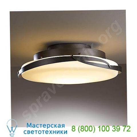 Flora large flush mount led ceiling light  hubbardton forge, светильник