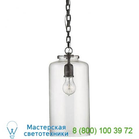 Katie cylinder mini pendant light tob 5226bz/g3-cg visual comfort, светильник