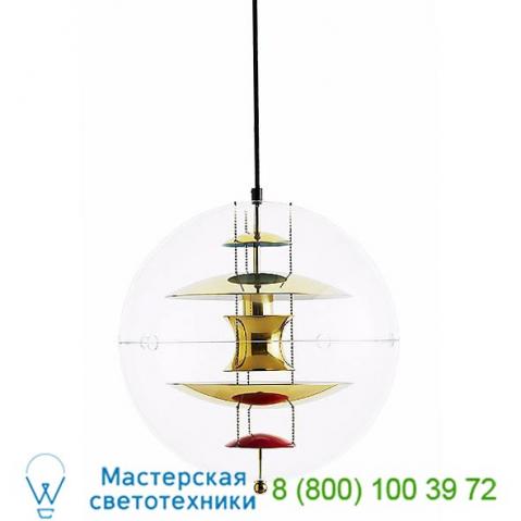 Verpan vp globe brass pendant light - 90th anniversary edition, светильник