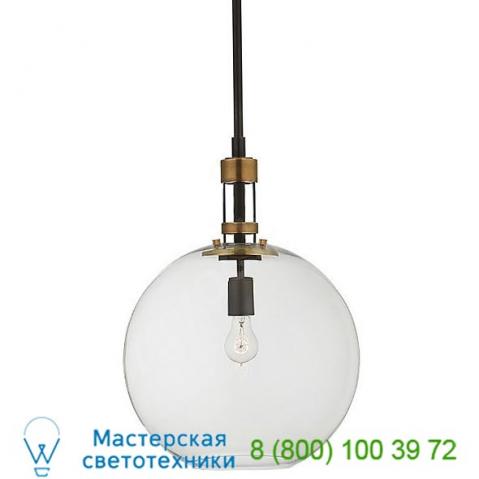 Gable globe pendant light visual comfort tob 5430bz/hab-cg, светильник