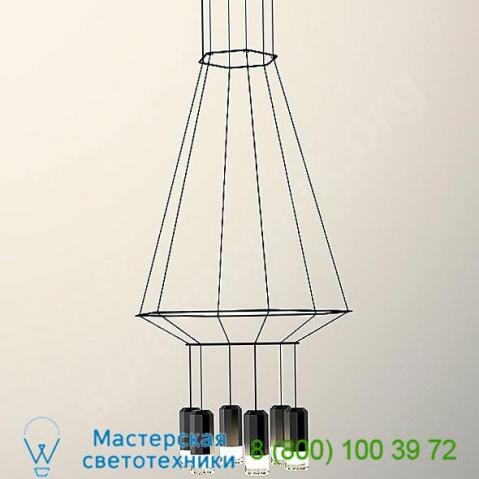 Wireflow 3d hexagonal pendant light vibia , светильник