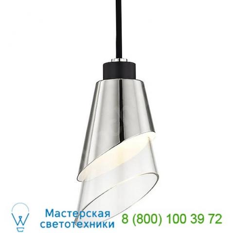 Mitzi - hudson valley lighting angie mini pendant light h130701-agb/bk, светильник