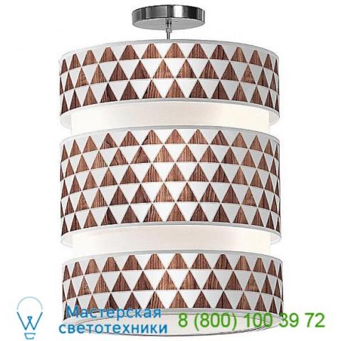 Jefdesigns triangle 1 triple tiered pendant light jd_triangle1_mahogany_lena16, светильник