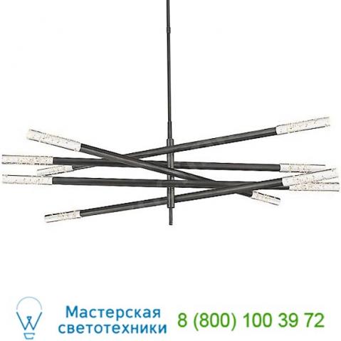 Rousseau articulating led chandelier visual comfort kw 5587ab-ec, светильник