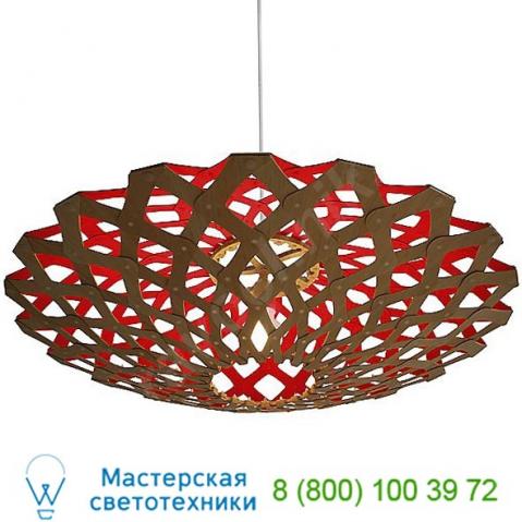 Flax pendant light david trubridge flx-0800-nat-red, светильник