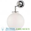 Visual comfort tob 2226bz/g4-cg katie globe bathroom wall light, настенный бра