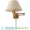 Classic swing arm wall sconce with linen shade 92000d an-l visual comfort, бра