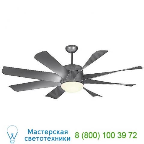 Turbine ceiling fan 8tnr56bkd-v1 monte carlo fans, светильник