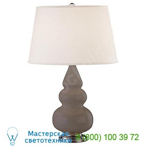 Small triple gourd table lamp with metal base cr32x robert abbey, настольная лампа