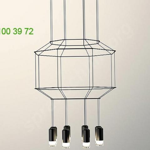 Vibia wireflow 3d octagonal pendant light, светильник