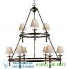 Classic two-tier ring chandelier visual comfort sl 5813an-np, светильник