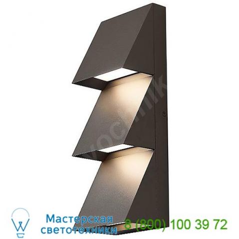 Pitch led outdoor triple wall light tech lighting 700wspittb-led830, уличный настенный светильник