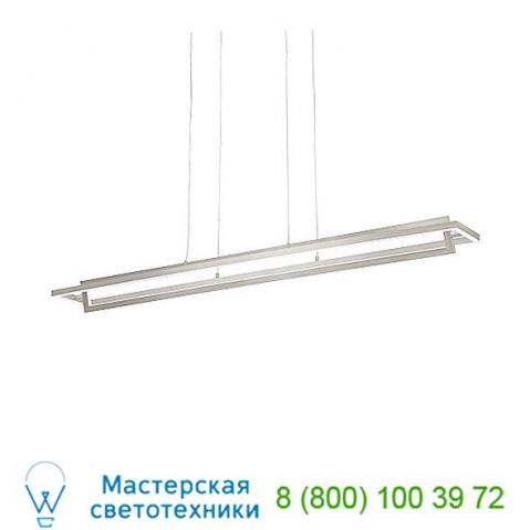 Kuzco lighting mondrian led linear suspension (brushed nickel) - open box, светильник