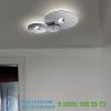 Bugia flush mount ceiling light (chrome/3000/2)-open box studio italia design, светильник