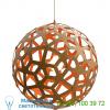 Ob-cor-0600-nat-ora coral pendant light (natural and orange/24 inch) - open box return david