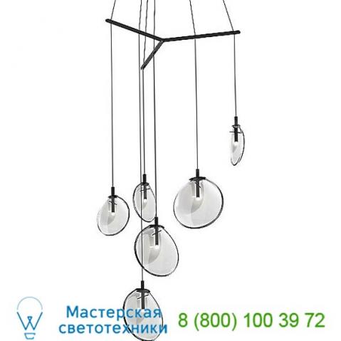 Sonneman lighting 2996. 25c cantina tri-spreader led pendant light, светильник