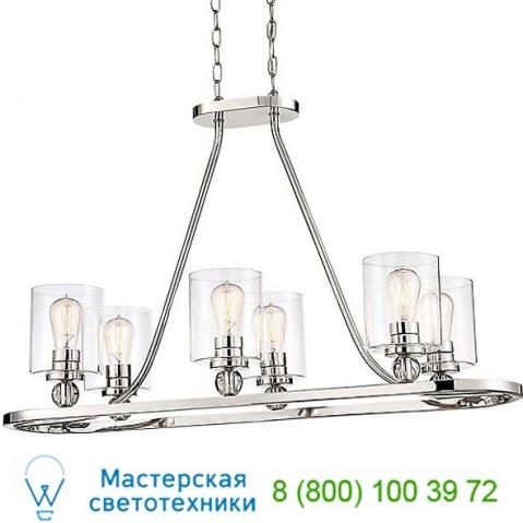 Studio 5 6-light linear suspenion light (polished nickel) - open box  minka-lavery, светильник