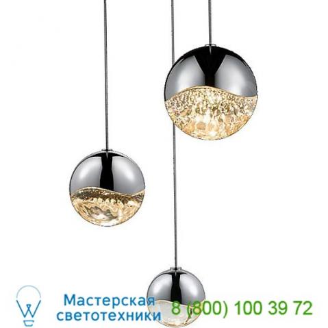 2916. 01-sml grapes 9 light led round multipoint pendant sonneman lighting, светильник