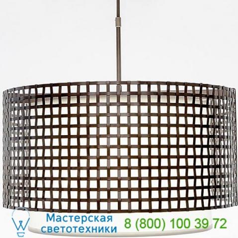 Tweed 48" drum pendant light with shade chb0037-24-fb-sh-001-e2 hammerton studio, светильник