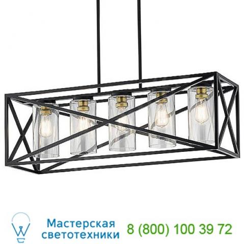 Kichler moorgate linear suspension light 44081bk, светильник