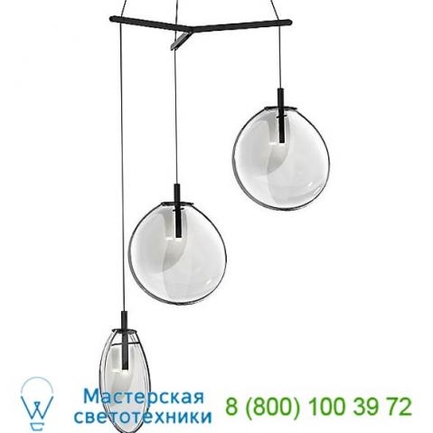 2995. 25c-sml cantina large 3-light tri-spreader led pendant light sonneman lighting, светильник