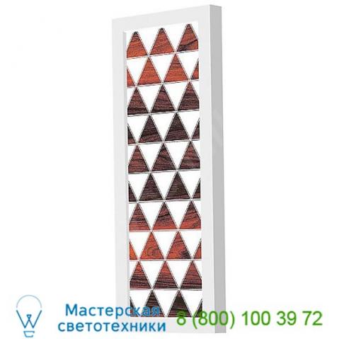 Jefdesigns triangle 1 plank led wall sconce jd_triangle1_ebony_tablet, настенный светильник