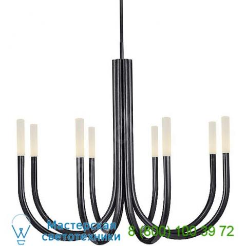 Rousseau led chandelier visual comfort kw 5580ab-sg, светильник