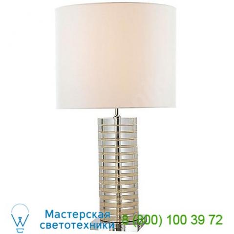 Visual comfort grayson stacked table lamp ks 3945cg/blk-l, настольная лампа