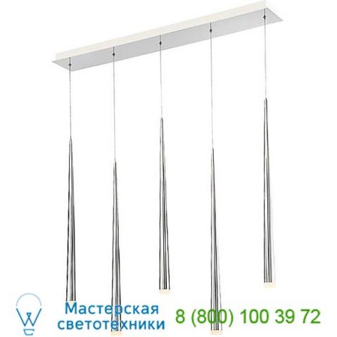 Pd-41803l-bk modern forms cascade etched glass linear suspension light, светильник