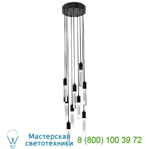 Seraph round 8 inch led chandelier blackjack lighting ser-08p-bl-bu, светильник