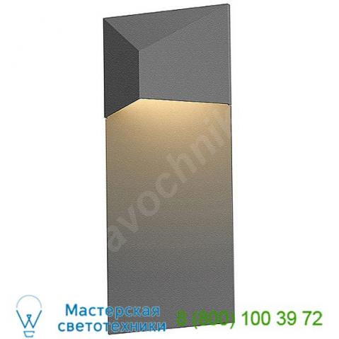 Triform panel indoor/out led wall sconce (gray) - open box ob-7330. 74-wl sonneman lighting, опенбокс