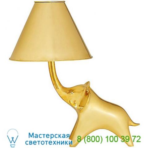 Brass elephant table lamp 26512 jonathan adler, настольная лампа