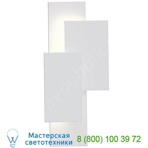 7110. 72-wl offset panels indoor/outdoor led sconce sonneman lighting, уличный настенный светильник
