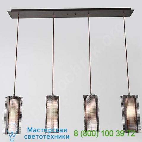 Downtown mesh linear suspension light plb0020-04-fb-f-c01-e2 hammerton studio, светильник