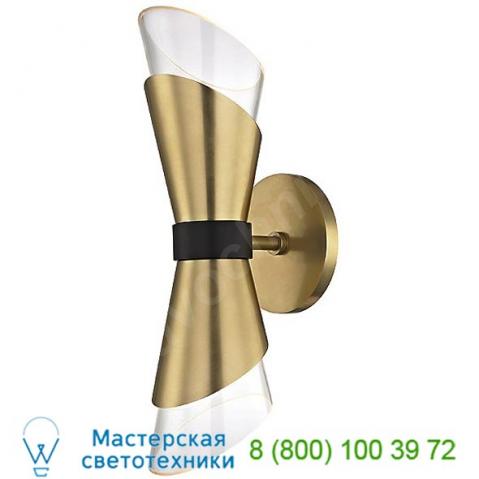 Mitzi - hudson valley lighting angie double wall sconce (aged brass) - open box return