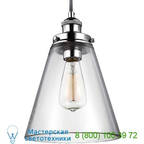 Baskin cone nickel pendant light feiss, светильник