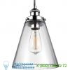 Baskin cone nickel pendant light feiss, светильник