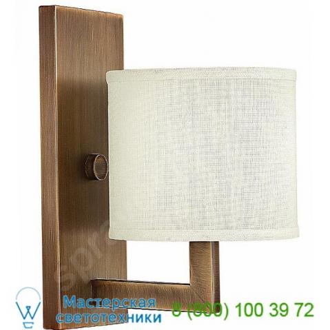 Hampton 1 light wall sconce 3210br hinkley lighting, настенный светильник