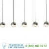 Sonneman lighting 2921. 01-sml grapes 5 light led rectangular multipoint pendant, светильник