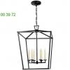 Darlana lantern pendant light (aged iron/large) - open box return ob-chc 2176ai visual comfort