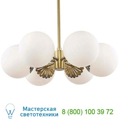 H193806-agb mitzi - hudson valley lighting paige 6-light chandelier, светильник